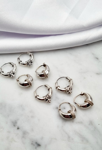 Silver earrings