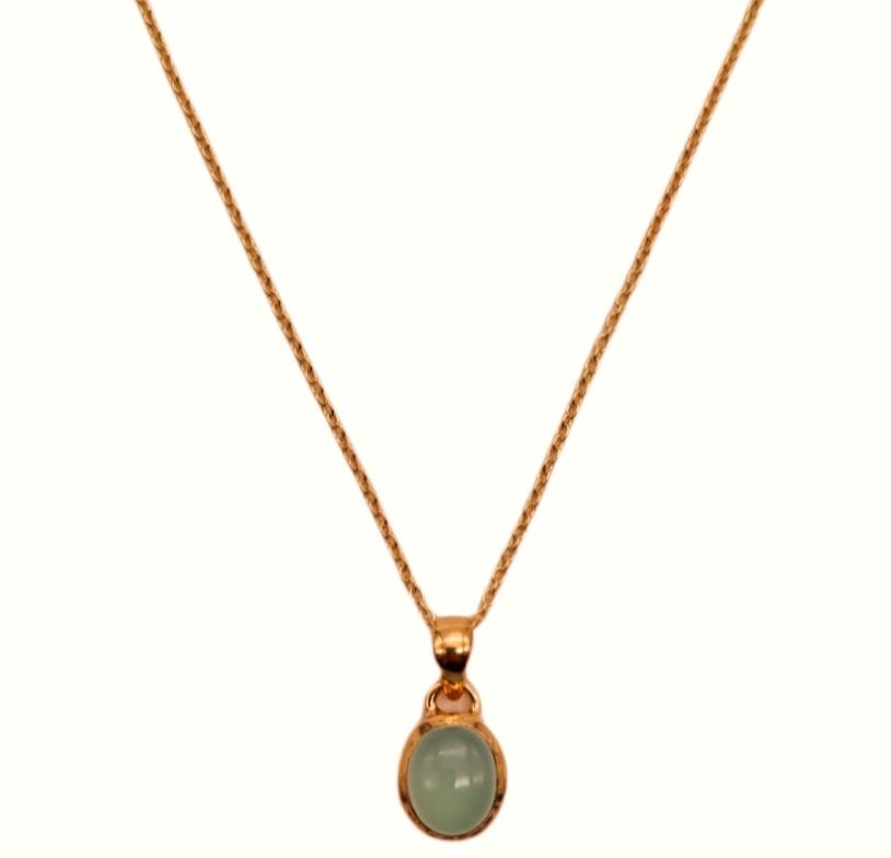 Necklace &amp; pendant aquamarine