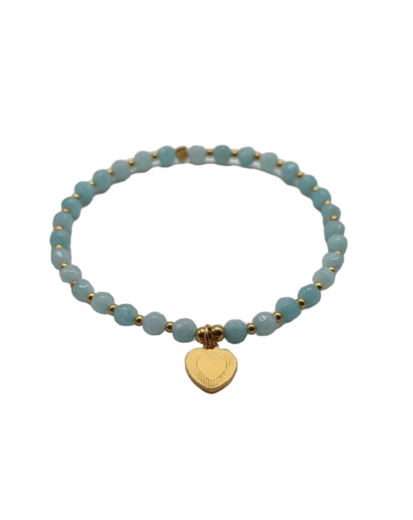 Armband goud & turquoise